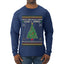 Deck The Halls With Guns & Ammo Fa La La La La, Ugly Christmas Sweater Unisex Mens Long Sleeve Shirt