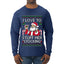 I Love To Stuff Her Stocking, Ugly Christmas Sweater Unisex Mens Long Sleeve Shirt