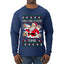 Milk And Cookie Time, Ugly Christmas Sweater Unisex Mens Long Sleeve Shirt