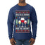 Jingle Bells, Zinfandel Pass The Cabernet Wine Drinker, Ugly Christmas Sweater Unisex Mens Long Sleeve Shirt