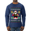 You're On Santa's Naughty List ICE Agent, Ugly Christmas Sweater Unisex Mens Long Sleeve Shirt