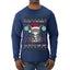 Look At Me Being All Festive And Shit, Ugly Christmas Sweater Unisex Mens Long Sleeve Shirt