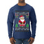 Is That A Candy Cane In Your Pocket Naughty Santa, Ugly Christmas Sweater Unisex Mens Long Sleeve Shirt