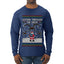 Goopin' Through The Snow Gamer Santa, Ugly Christmas Sweater Unisex Mens Long Sleeve Shirt