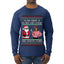 Oh Snap, No Milk And Cookies, They Took my Stamps, Ugly Christmas Sweater Unisex Mens Long Sleeve Shirt