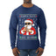 Santa Says 6 7 Numbers Meme, Ugly Christmas Sweater Unisex Mens Long Sleeve Shirt