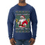 I Saw Santa Splitting The G, Ugly Christmas Sweater Unisex Mens Long Sleeve Shirt