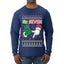 6 7 Christmas Hands, Ugly Christmas Sweater Unisex Mens Long Sleeve Shirt