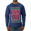 Pucker Up And Kiss My Jolly Ass, Ugly Christmas Sweater Unisex Mens Long Sleeve Shirt
