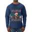 I Ain't Asking For the World Here, Just An 8 Ball and 2 Million Dollars, Ugly Christmas Sweater Unisex Mens Long Sleeve Shirt