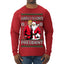 Santa's Favorite President Red Suit Trump Ugly Christmas Sweater Mens Long Sleeve Shirt