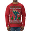 Rockin Around the Christmas Tree Raygun Viral Breakdancer Ugly Christmas Sweater Mens Long Sleeve Shirt