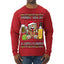 Arriba Abajo Al Centro Pa'Dentro Cheers to Health Salud Ugly Christmas Sweater Mens Long Sleeve Shirt