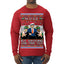 Doge Elf Around and Find Out Trump Elon Vivek MAGA Ugly Christmas Sweater Mens Long Sleeve Shirt