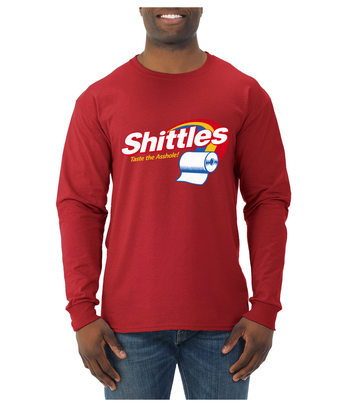 Shittles Parody Humor Mens Long Sleeve Shirt
