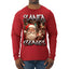 Santa Claus Bootleg Rap Music Style Ugly Christmas Sweater Mens Long Sleeve Shirt