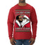 I Saw Diddy Kissing Santa Claus Funny Viral Music Meme Ugly Christmas Sweater Mens Long Sleeve Shirt