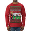 Tis the Season to Take Out the Garbage President Trump Ugly Christmas Sweater Mens Long Sleeve Shirt