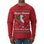 Buon Natale e Felice Anno Nuovo! Merry Christmas and Happy New Year Ugly Christmas Sweater Mens Long Sleeve Shirt