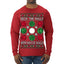 Deck the Halls with Bocce Balls, Funny Classic Italy Italian Sports Ugly Christmas Sweater Mens Long Sleeve Shirt