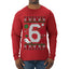 Christmas 6 Meme, Ugly Christmas Sweater Unisex Mens Long Sleeve Shirt