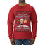 Redacted Naughty List Access Denied, Ugly Christmas Sweater Unisex Unisex Mens Long Sleeve Shirt