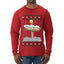 North Pole, Ugly Christmas Sweater Unisex Mens Long Sleeve Shirt