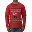 Nice Rack, Ugly Christmas Sweater Unisex Mens Long Sleeve Shirt