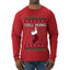 Well Hung, Ugly Christmas Sweater Unisex Mens Long Sleeve Shirt