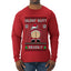Silent Butt Deadly Farting Santa, Ugly Christmas Sweater Unisex Mens Long Sleeve Shirt
