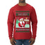 Ask Your Mom About My North Pole Naughty Santa, Ugly Christmas Sweater Unisex Mens Long Sleeve Shirt