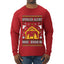 Spoiler Alert He Dies Nativity Scene, Ugly Christmas Sweater Unisex Mens Long Sleeve Shirt