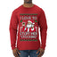 I Love To Stuff Her Stocking, Ugly Christmas Sweater Unisex Mens Long Sleeve Shirt