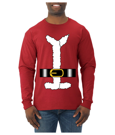 Santa Claus Suit, Ugly Christmas Sweater Unisex Mens Long Sleeve Shirt