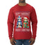 Happy Hanukkat Meowy Christmas, Ugly Christmas Sweater Unisex Mens Long Sleeve Shirt
