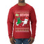 6 7 Christmas Hands, Ugly Christmas Sweater Unisex Mens Long Sleeve Shirt