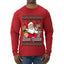 Buon Natale, Italian Santa Claus, Funny, Italian American Humor, Ugly Christmas Sweater Unisex Mens Long Sleeve Shirt