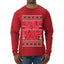 Pucker Up And Kiss My Jolly Ass, Ugly Christmas Sweater Unisex Mens Long Sleeve Shirt