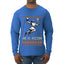 He Is Rizzin, Ugly Christmas Sweater Unisex Mens Long Sleeve Shirt