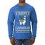Happy Llamakkah, Ugly Christmas Sweater Unisex Mens Long Sleeve Shirt