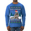 Does Someone Need a Hug? Cute Raccoon Ugly Christmas Sweater Mens Long Sleeve Shirt