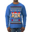 Better Not Pout, Cute Sad Santa Cats | Funny Ugly Christmas Sweater Mens Long Sleeve Shirt