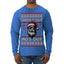 Snow's Out Hos Out | Funny Santa Claus Ugly Christmas Sweater Mens Long Sleeve Shirt