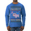 All I Want for Christmas is Moo Deng Cute Pygmy Hippo Ugly Christmas Sweater Mens Long Sleeve Shirt