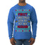 First Christmas With My Hot New Husband Classic Newlywed Ugly Christmas Sweater Mens Long Sleeve Shirt