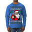 You Ain't Getting Shit Funny Santa Claus Ugly Christmas Sweater Mens Long Sleeve Shirt