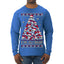 Is This Jolly Enough? Skeleton Skull Christmas Tree Ugly Christmas Sweater Mens Long Sleeve Shirt