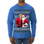 Santa's Favorite President Red Suit Trump Ugly Christmas Sweater Mens Long Sleeve Shirt