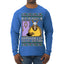 Holiday Armadillo Part Jewish TV Show Ugly Christmas Sweater Mens Long Sleeve Shirt