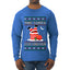 This Santa Loves going down, Funny dirty Humor, Ugly Christmas Sweater Mens Long Sleeve Shirt